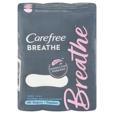 Carefree Breathe Wrapped Regular Daily Liners - 48 Count - Image 3