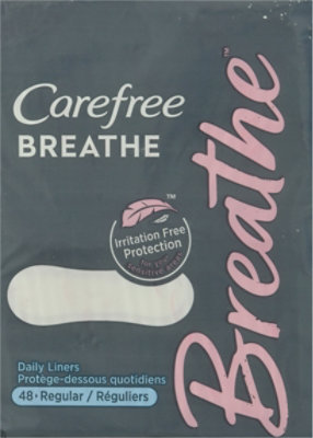 Carefree Breathe Wrapped Regular Daily Liners - 48 Count - Image 2