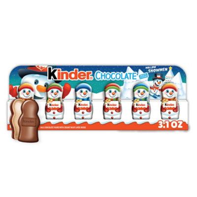 Kinder Christmas Snowman Creamy Milk Chocolate Holiday Gifts 6 Count - 3.1 Oz - Image 2