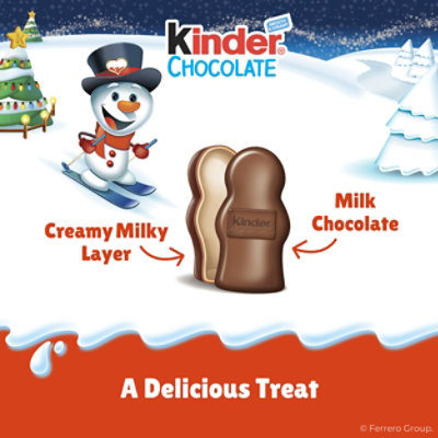 Kinder Chocolate Milk Chocolate Mini Hollow Snowman Figures Holiday Gift 6 Count - 3.1 Oz - Image 5