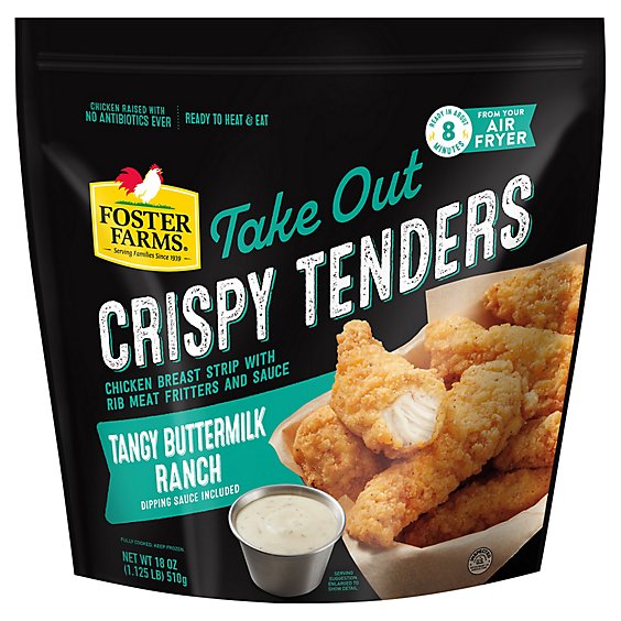 Foster Farms Crispy Tenders With Tangy Ranch Dipping Sauce - 18 Oz.