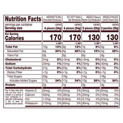 Assortment Reeses Pieces,kit Kat,hershey Miniature,reese Peanut Butter Cups - 9.08 OZ - Image 3
