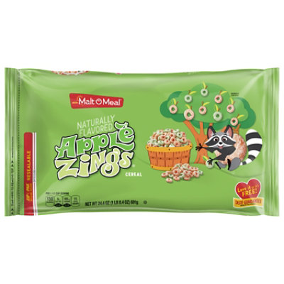 channel s twohappy USA産アルメリック Malt O Meal Apple Zings Twice As Much Cereal - 24.40 OZ - tomthumb