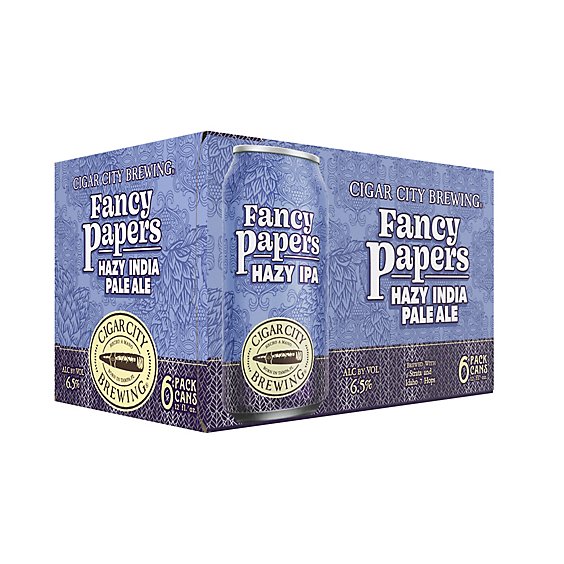 Cigar City Fancy Papers Hazy IPA In Cans - 6-12 Oz