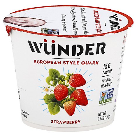 Wunder Creamery Quark Strawberryy - 5.3 OZ