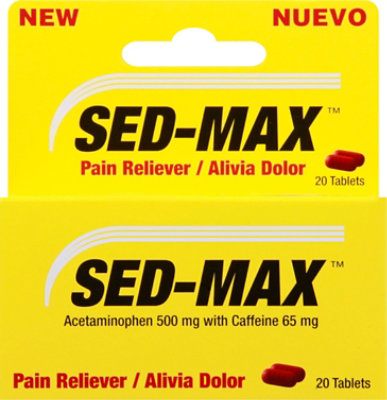 Sed-max Pain Reliever - 20 CT - Image 2
