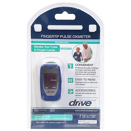Drive Finger Pulse Oximeter - EA - Image 1