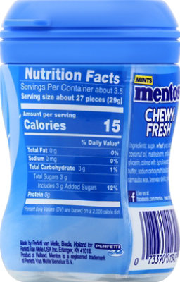 Mentos Chewy & Fresh Peppermint - 90 CT - Image 3