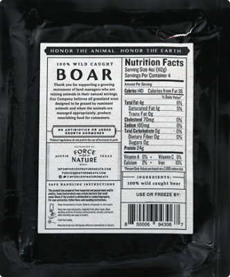 Force Of Nature Boar Grind 100% Wild Caught - 16 OZ - Image 6