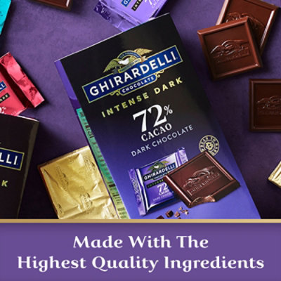 Ghirardelli Intense Dark 72% Cacao Chocolate Squares - 4.1 Oz - Image 5