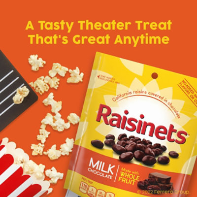 Raisinets Milk Chocolate Covered California Raisins Resealable Bag - 8.0 Oz - Image 5