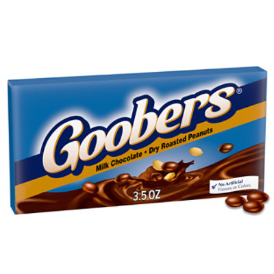 Goobers Roasted Peanuts and Milk Chocolate Movie Theater Candy Box - 3.5 Oz - Image 1