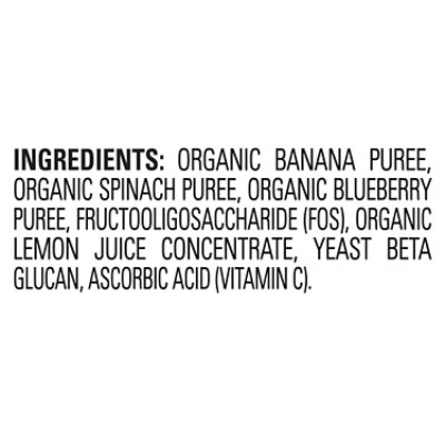 Happy Tot Organics Super Bellies Stage 4 Immune+Digestive Support Bananas Spinach Blueberry - 4 Oz - Image 4