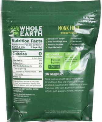 Whole Earth Monk Fruit Blend - 12 OZ - Image 6