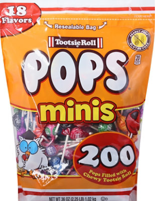 Tootsie Pops Minis Assorted Lollipops Bag - 200 Count - Image 2