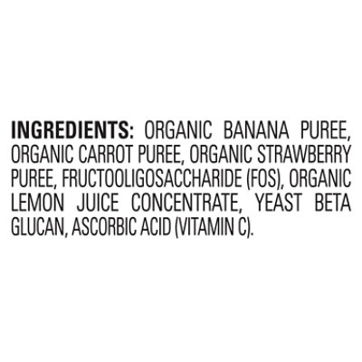 Happy Tot Organics Super Bellies Stage 4 Immune+Digestive Support Bananas Carrots Strawberry - 4 Oz - Image 4