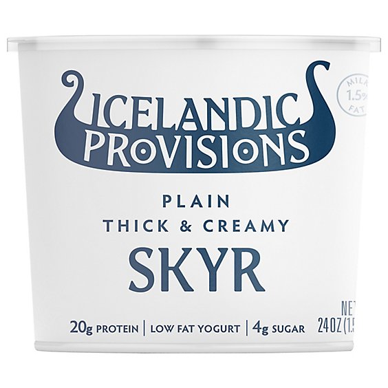 Icelandic Provisions Yogurt Plain Skyr - 24 OZ