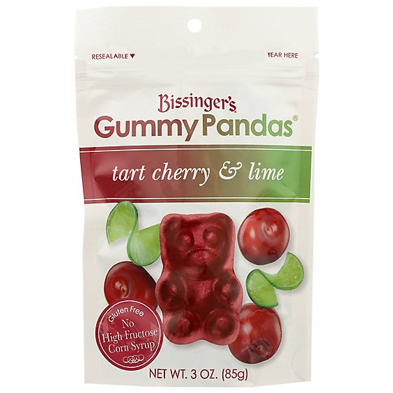 Bissingers Gummy Panda's Cherry Lime - 3 OZ