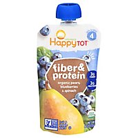 Happy Tot Fiber & Protein Tot Pear Blubry Spinach - 4 OZ - Image 3