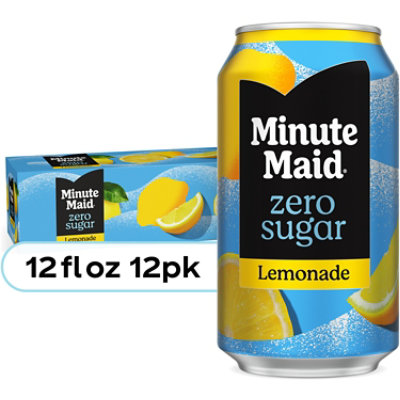 Minute Maid Zero Sugar Lemonade Fridge Pack Cans Pack - 12-12 Fl. Oz.