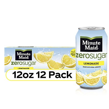 Minute Maid Zero Sugar Lemonade - 12-12 FZ - Image 1