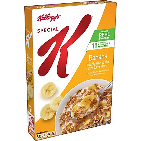 Special K Breakfast Cereal Made with Real Banana Banana - 12.8 Oz