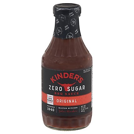 Kinders Bbq Sauce Zero Sugar Original - 17.5 OZ - Image 3