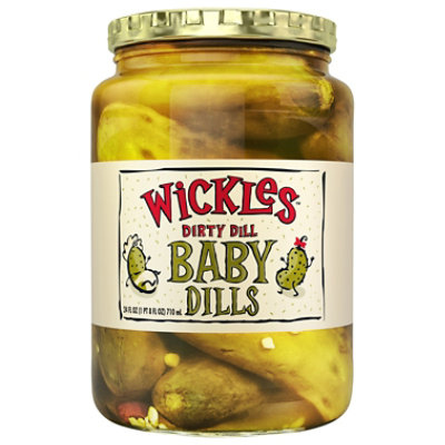 Wickles Pickles Dill Baby - 24 OZ - Image 1