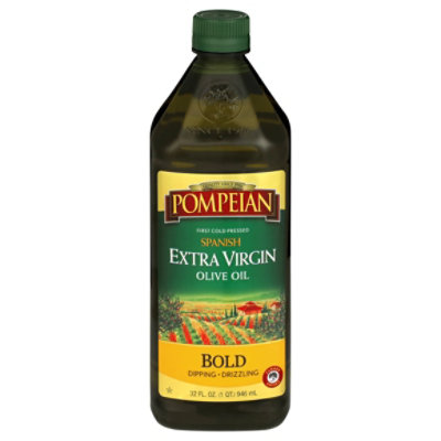 Pompeian Spanish Extra Virgin Olive Oil Plastic - 32 FZ