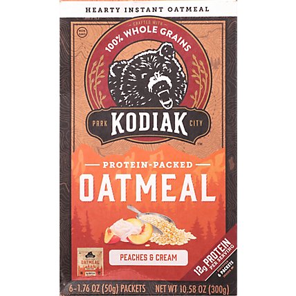 Kodiak Oatmeal Peaches & Cream Packets - 10.58 OZ - Image 2