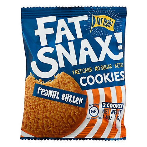 Fat Snax Cookie Peanut Butter - 1.4 OZ