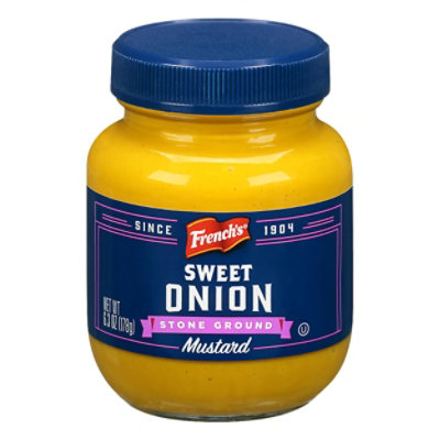 Frenchs Mustard Sweet Onion Stone Ground - 6.3 Oz