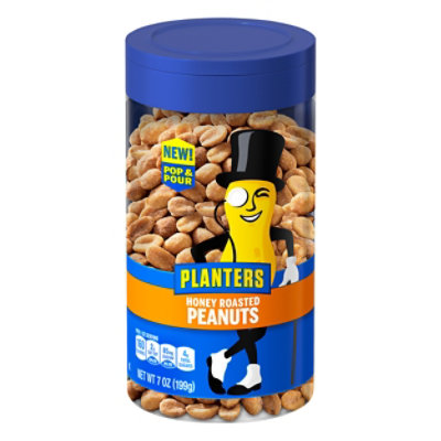 Planters Honey Roasted Peanuts 4OZ Bag 160 Calories