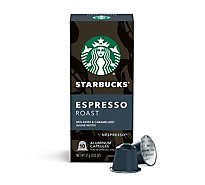 Starbucks Nespresso Dark Esprsso Roast Coffee Pods - 10 CT