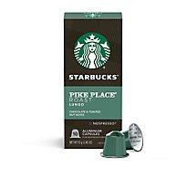 Starbucks Nespresso Pike Place Roast Coffee Pods - 10 CT