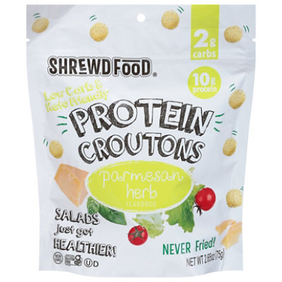 Shrewd Food Croutons Parmesan Herb - 2.65 OZ