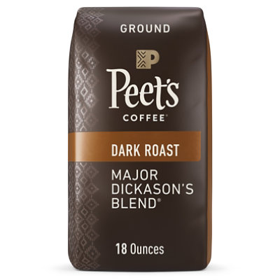 Peet's Coffee Major Dickasons Blend Dark Roast Ground Coffee Bag - 18 Oz - Image 1