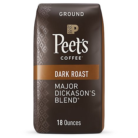 Peet's Coffee Major Dickasons Blend Dark Roast Ground Coffee Bag - 18 Oz