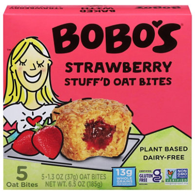 Bobos Oat Bars Bites Stuffd Strwbry 5pc - 6.5 OZ - Image 3