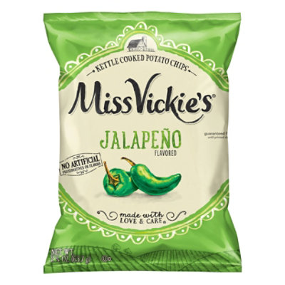 Miss Vickies Kettle Cooked Potato Chips Jalapeno - 2.25 OZ - Safeway