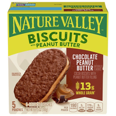 Nature Valley Chocolate Peanut Butter Biscuits - 6.75 OZ