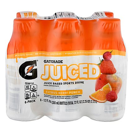 Gatorade Juiced Citrus Berry Punch 6 Pk - 6-12 FZ - Image 3
