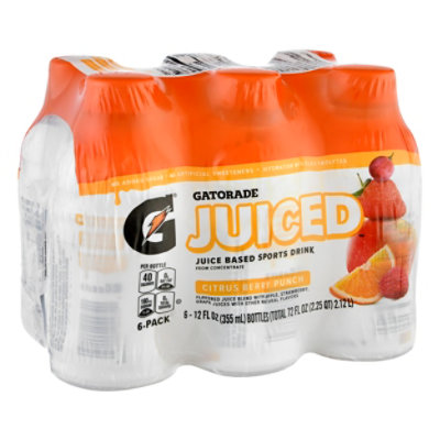 Gatorade Juiced Citrus Berry Punch 6 Pk - 6-12 FZ