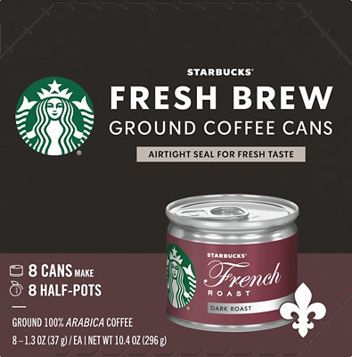  Starbucks Dark French Roast Fresh Brew Coffee - 8 CT 