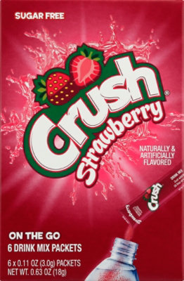 Crush Powder Mix Strawberry - .63 OZ - Image 2