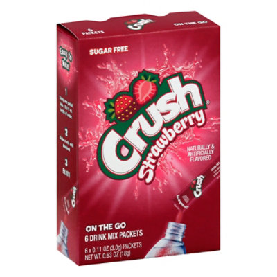 Crush Powder Mix Strawberry - .63 OZ - Image 1