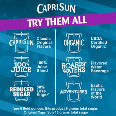 Capri Sun Reduced Sugar Mixed Berry Juice Box Pouches Pouches - 10-6 Fl. Oz. - Image 8