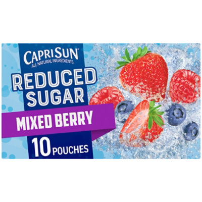 Capri Sun Reduced Sugar Mixed Berry Juice Box Pouches Pouches - 10-6 Fl. Oz. - Image 1