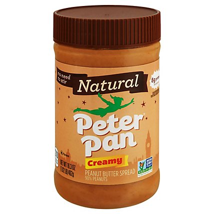 Peter Pan Natural Creamy Peanut Butter Spread - 16.3 OZ - Image 3