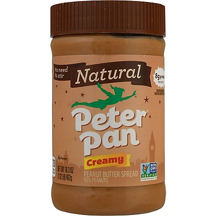 Peter Pan Natural Creamy Peanut Butter Spread - 16.3 OZ - Image 2